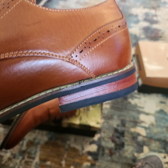 Men's Bruno Marc Dress Career Shoes LEATHER oxford Lace Up SIZ3 11 Excellent - Picture 15 of 16